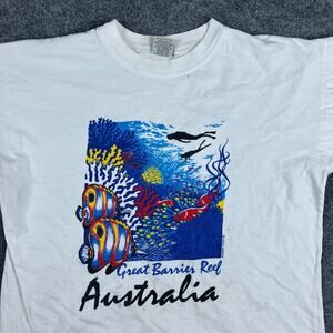 Barbary Coast T-Shirt Mens XL White Great Barrier Reef Australia Ocean